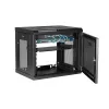 StarTech.com 2-Post 9U Wall Mount Network Cabinet with 1U Shelf, 19 inch Wall-Mounted Server Rack for Data / Networking / AV / Electronics / Computer Equipment, Small Vented Rack Enclosure