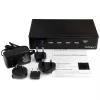 StarTech.com 4-Port HDMI KVM Switch - USB 3.0 - 1080p, 1920 x 1080 pixels, Rack mounting, Black