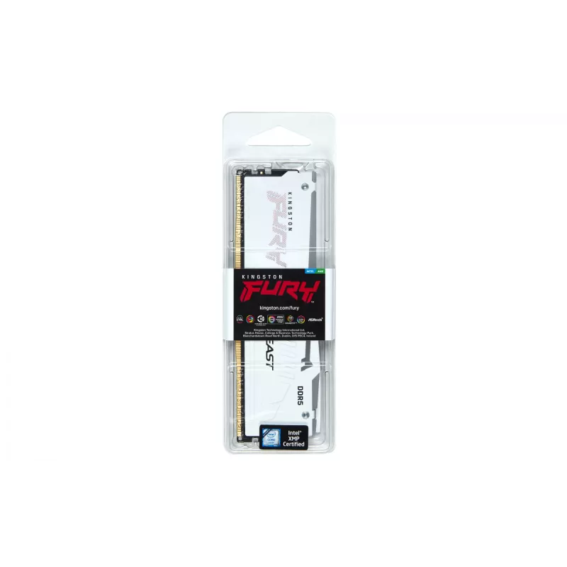 Kingston Technology FURY Beast 32GB 5600MT/s DDR5 CL36 DIMM White RGB EXPO