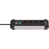 Power Extension Brennenstuhl 1391030400 1.8m 4 AC Outlets Indoor Black Silver