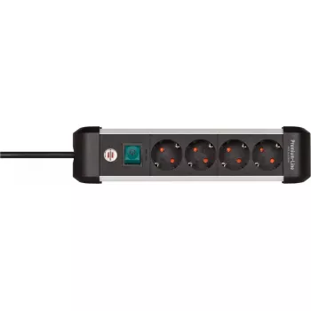 Power Extension Brennenstuhl 1391030400 1.8m 4 AC Outlets Indoor Black Silver
