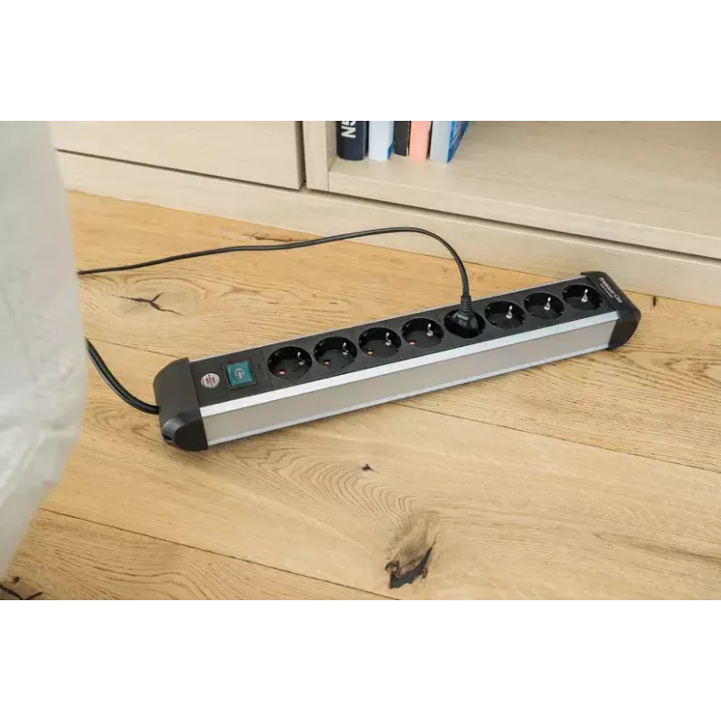 Power Extension Brennenstuhl 1391030800 3m 8 AC Outlets Indoor Black Silver