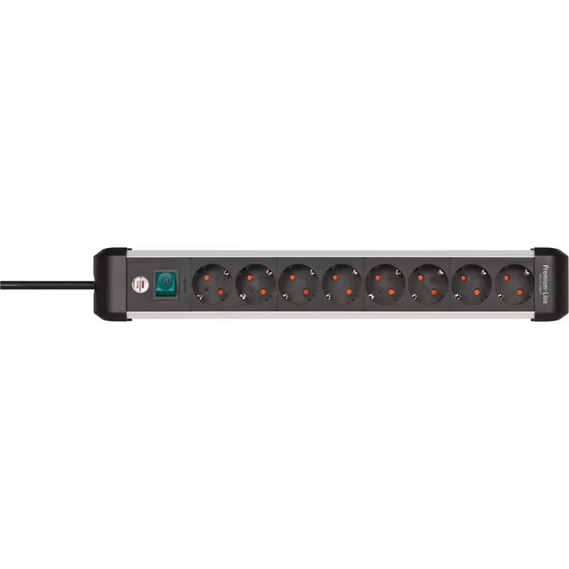Power Extension Brennenstuhl 1391030800 3m 8 AC Outlets Indoor Black Silver