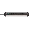 Power Extension Brennenstuhl 1391030610 3m 6 AC Outlets Indoor Black Silver
