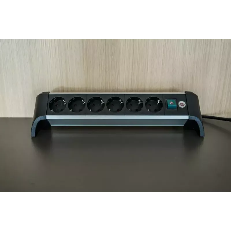 Power Extension Brennenstuhl 1391040600 3m 6 AC Outlets Indoor Black Silver