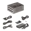 StarTech.com 4-Port Multi-Gigabit PoE++ Injector, 5/2.5/1G Ethernet (NBASE-T), PoE/PoE+/PoE++ (802.3af/802.3at/802.3bt), 160Watts Power Budget, Wall/DIN Rail Mountable, Unmanaged