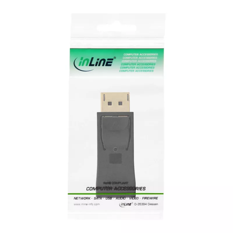 InLine DisplayPort Adapter DisplayPort male / HDMI female black