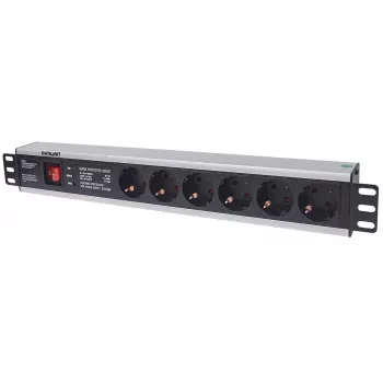 Power Strip Intellinet 19 inch 1.5U Rackmount 6-Way German Type