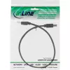 USB 2.0 Cable Type A male / B male black 0.3m InLine 34503X