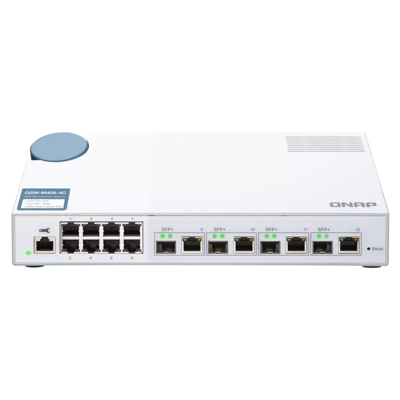 QNAP QSW-M408-4C network switch Managed L2 Gigabit Ethernet (10/100/1000) White