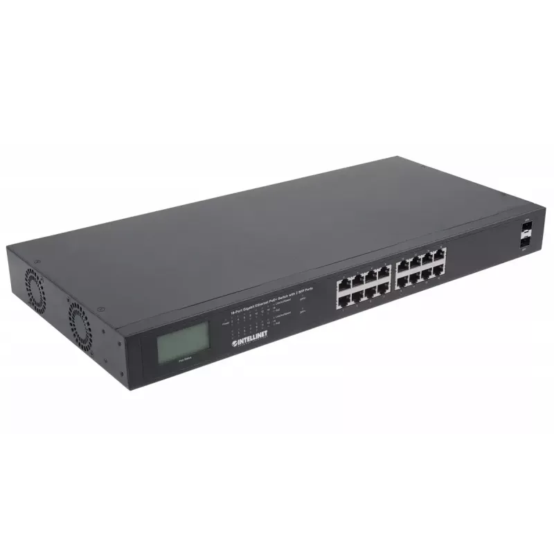 Unmanaged Switch Intellinet 16-Port Gigabit Ethernet PoE+ 370W