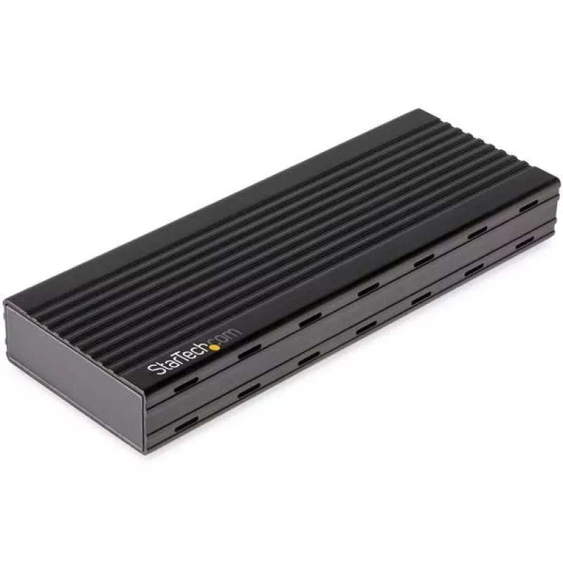 StarTech.com USB-C 10Gbps to M.2 NVMe SSD Enclosure - Portable External M.2 NGFF PCIe Aluminum Case - 1GB/s Read/Write - Supports 2230, 2242, 2260, 2280 - TB3 Compatible - Mac & PC