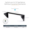 StarTech.com 3U 19 inch Wall Mount Vertical Rack Bracket, Black, 150lb Capacity