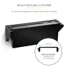 StarTech.com 3U 19 inch Wall Mount Vertical Rack Bracket, Black, 150lb Capacity
