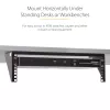 StarTech.com 3U 19 inch Wall Mount Vertical Rack Bracket, Black, 150lb Capacity