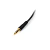 StarTech.com 3 ft Slim 3.5mm Stereo Audio Cable - M/M, 3.5mm, Male, 3.5mm, Male, 0.91 m, Black