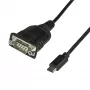 StarTech.com USB C to Serial Adapter Cable 16 inch (40cm) - USB Type C to RS232 (DB9) Converter Cable - USB-C Serial Cable for PLCs, Scanners, Printers - Male/Male - Windows/Mac/Linux