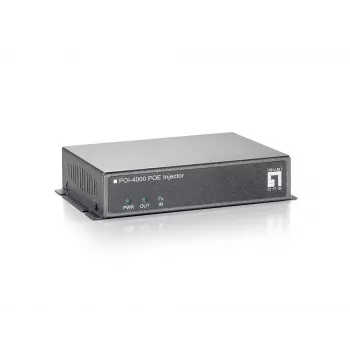 LevelOne PoE Injector, 56W, Fast Ethernet, 10,100 Mbit/s, 10/100, IEEE 802.3x, Grey, 100 m