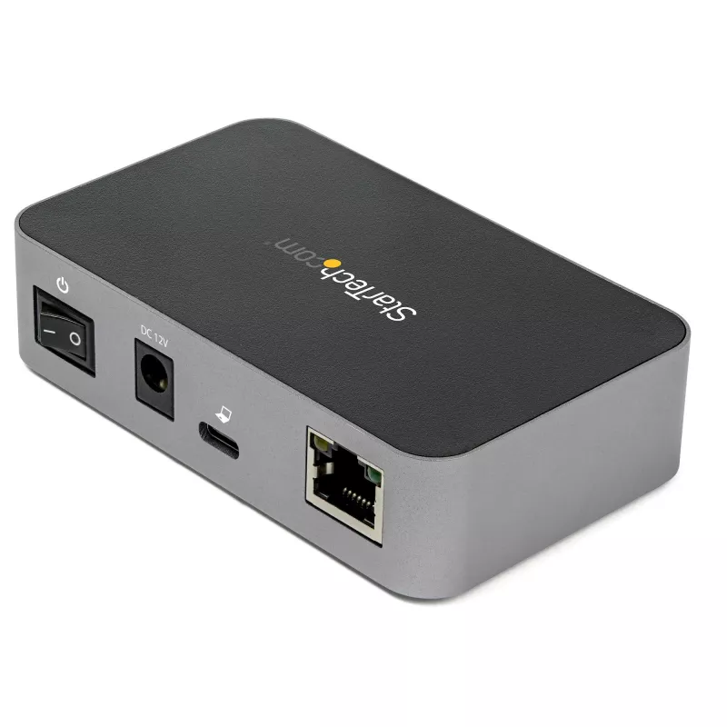 StarTech.com HB31C2A1CGS 3-Port USB-C Hub with Gigabit Ethernet, USB 3.1 Gen 2 10Gbps, 2x USB-A + 1x USB-C, 1 m Host Cable, Powered with Power Adapter