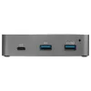 StarTech.com HB31C2A1CGS 3-Port USB-C Hub with Gigabit Ethernet, USB 3.1 Gen 2 10Gbps, 2x USB-A + 1x USB-C, 1 m Host Cable, Powered with Power Adapter