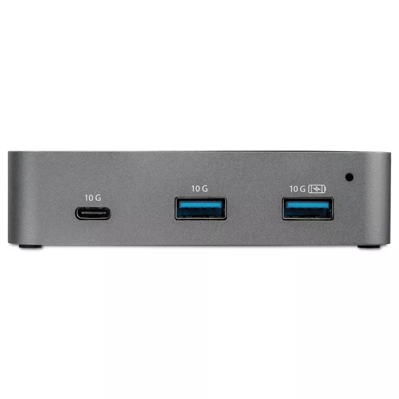 StarTech.com HB31C2A1CGS 3-Port USB-C Hub with Gigabit Ethernet, USB 3.1 Gen 2 10Gbps, 2x USB-A + 1x USB-C, 1 m Host Cable, Powered with Power Adapter