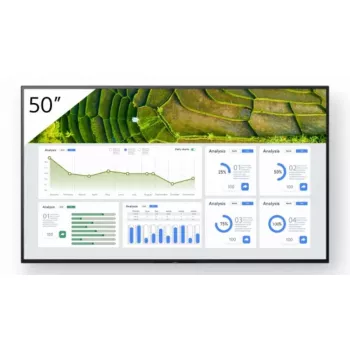 Sony FW-50BZ30L Signage Display Digital signage flat panel 127 cm (50 inch) LCD Wi-Fi 440 cd/m² 4K Ultra HD Black Android 24/7