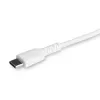 StarTech.com 3 foot (1m) Durable White USB-C to Lightning Cable - Heavy Duty Rugged Aramid Fiber USB Type C to Lightning Charger/Sync Power Cord - Apple MFi Certified iPad/iPhone 12