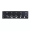 StarTech.com 4-Port Dual DisplayPort KVM Switch - 4K 60Hz, 3840 x 2160 pixels, 4K Ultra HD, Rack mounting, 18 W, 2U, Black