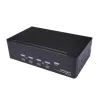 StarTech.com 4-Port Dual DisplayPort KVM Switch - 4K 60Hz, 3840 x 2160 pixels, 4K Ultra HD, Rack mounting, 18 W, 2U, Black