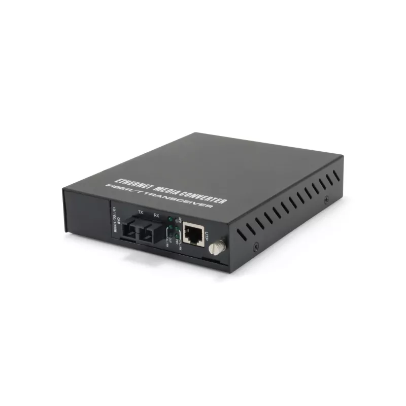 LevelOne RJ45 to SC Managed Gigabit Media Converter, Multi-Mode Fiber