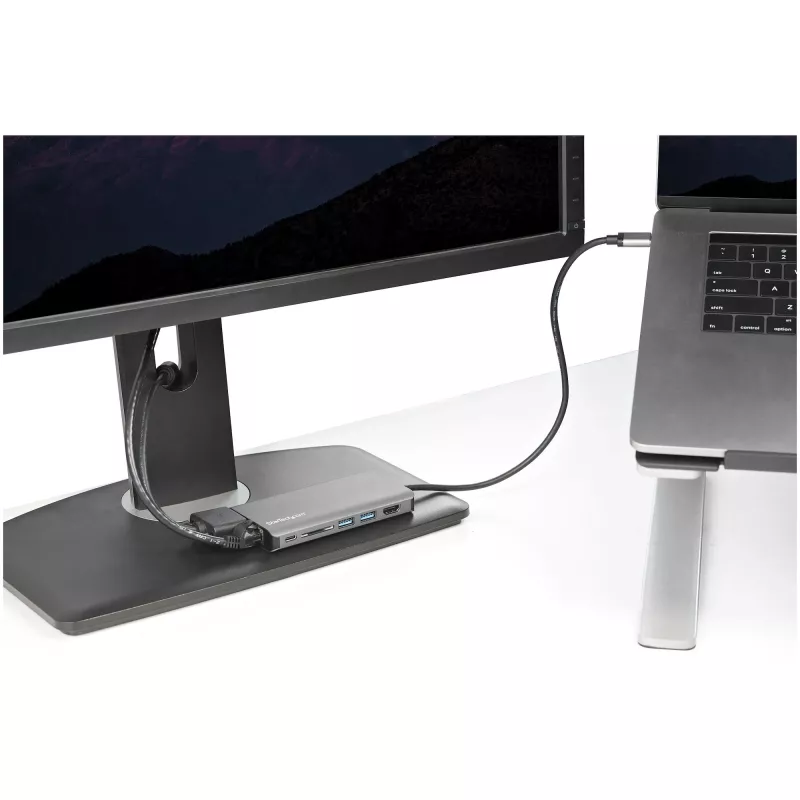 StarTech.com USB C Multiport Adapter - USB-C Mini Travel Dock w/ 4K HDMI or 1080p VGA - 3x USB 3.0 Hub, SD, GbE, Audio, 100W PD Pass-Through - Portable Docking Station for Laptop/Tablet