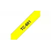 Labeling Tape Brother TC601 12mm Black on Yellow