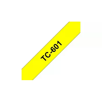 Labeling Tape Brother TC601 12mm Black on Yellow