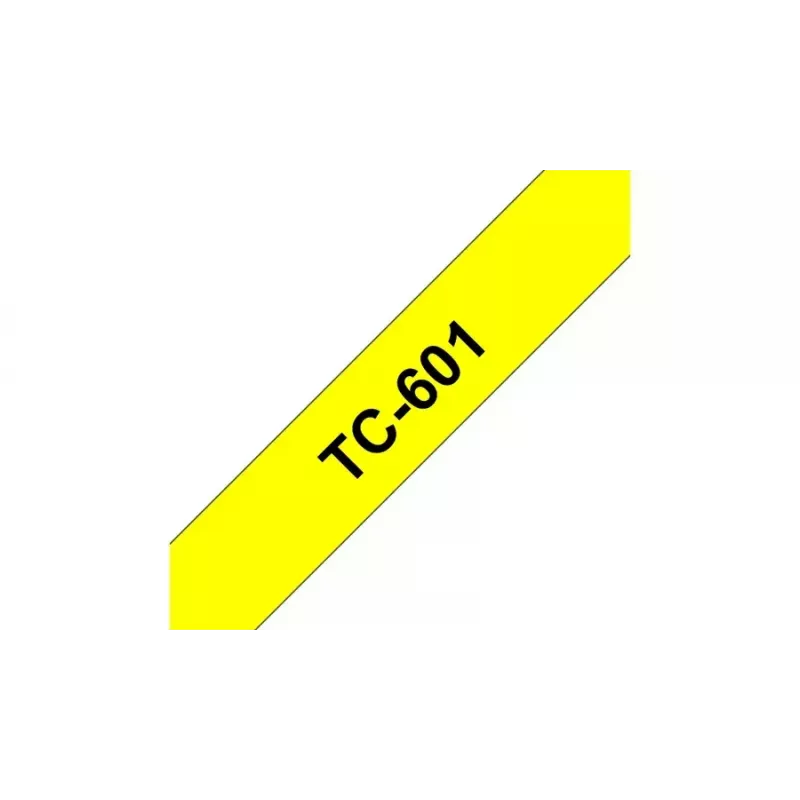 Labeling Tape Brother TC601 12mm Black on Yellow