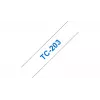 Labeling Tape 12mm Brother TC203 Blue on White