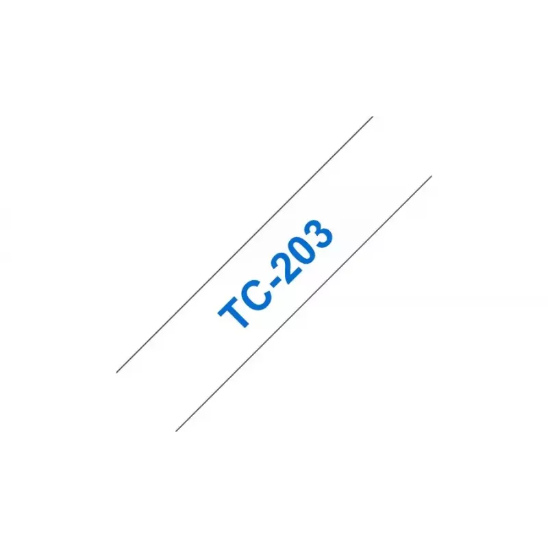 Labeling Tape 12mm Brother TC203 Blue on White
