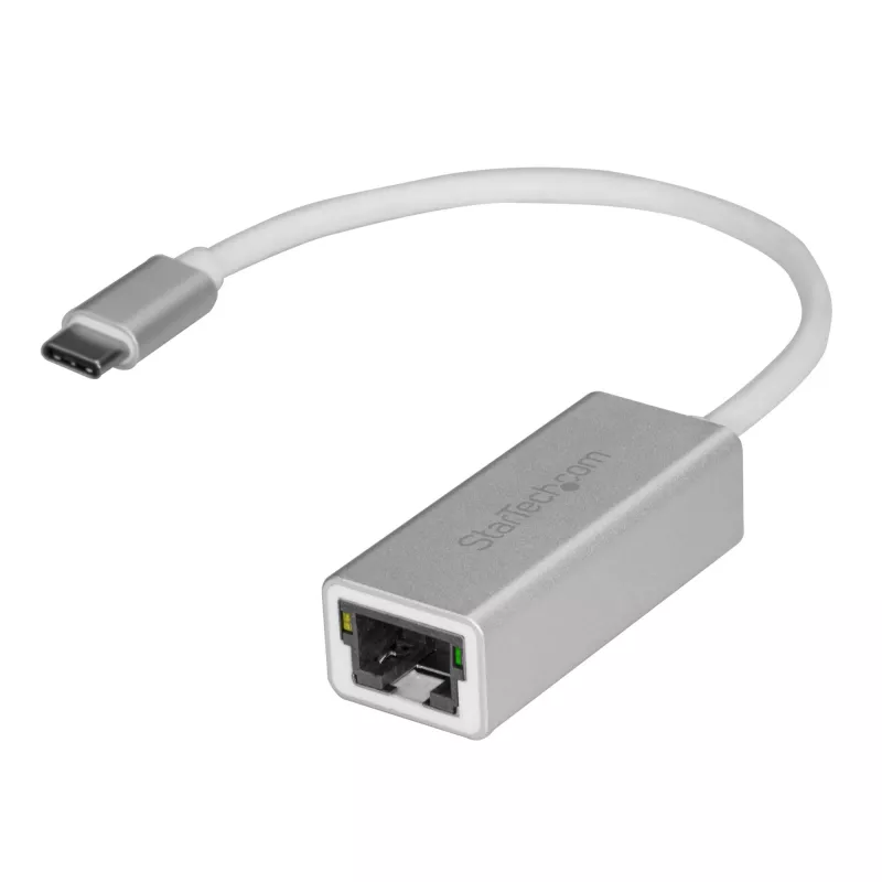 StarTech.com USB-C to Gigabit Network Adapter - Silver, Wired, USB, Ethernet, 5000 Mbit/s, Silver