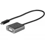 StarTech.com USB C to VGA Adapter - 1080p USB Type-C to VGA Adapter Dongle - USB-C (DP Alt Mode) to VGA Monitor/Display Video Converter - Thunderbolt 3 Compatible - 12 inch Long Attached Cable - Upgraded Version of CDP2VGA