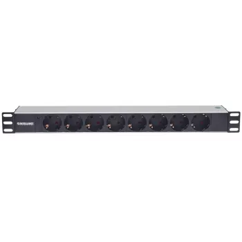Rackmount Power Strip Intellinet 19 inch 1.5U 8-Way German Type