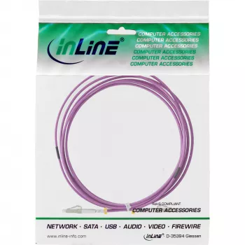 Fiber Optical Duplex Cable LC/LC InLine 88549P 10m OM4 50/125µm