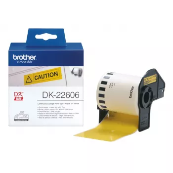 Continuous Film Tape Brother DK22606 Yellow Black