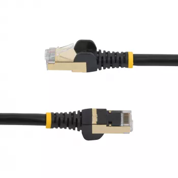 StarTech.com 10m CAT6a Ethernet Cable - 10 Gigabit Shielded Snagless RJ45 100W PoE Patch Cord - 10GbE STP Network Cable w/Strain Relief - Black Individually Tested/Wiring is UL Certified/TIA