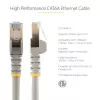 StarTech.com 5m CAT6a Ethernet Cable - 10 Gigabit Shielded Snagless RJ45 100W PoE Patch Cord - 10GbE STP Network Cable w/Strain Relief - Grey Individually Tested/Wiring is UL Certified/TIA