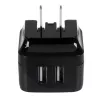 StarTech.com Dual-port USB wall charger - international travel - 17W/3.4A - black
