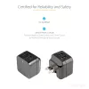 StarTech.com Dual-port USB wall charger - international travel - 17W/3.4A - black