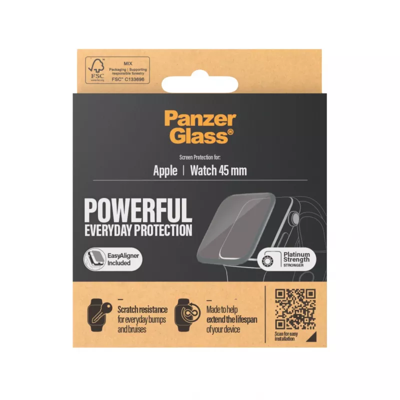 PanzerGlass ® Apple Watch Series 9 | 8 | 7 | 45mm | Screen Protector Glass