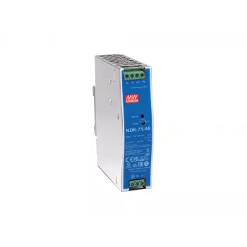 LevelOne 48V DC Industrial Power Supply, 75W, DIN-Rail,-20 ~ +70 ℃