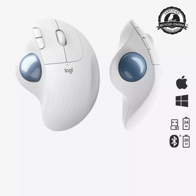Mouse Logitech ERGO M575 Wireless Trackball RF Wireless + Bluetooth