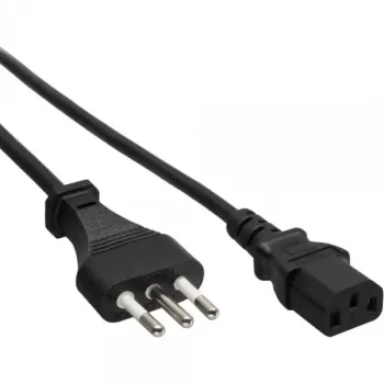 InLine power cable, Italy male / 3pin IEC C13 male, 1.8m