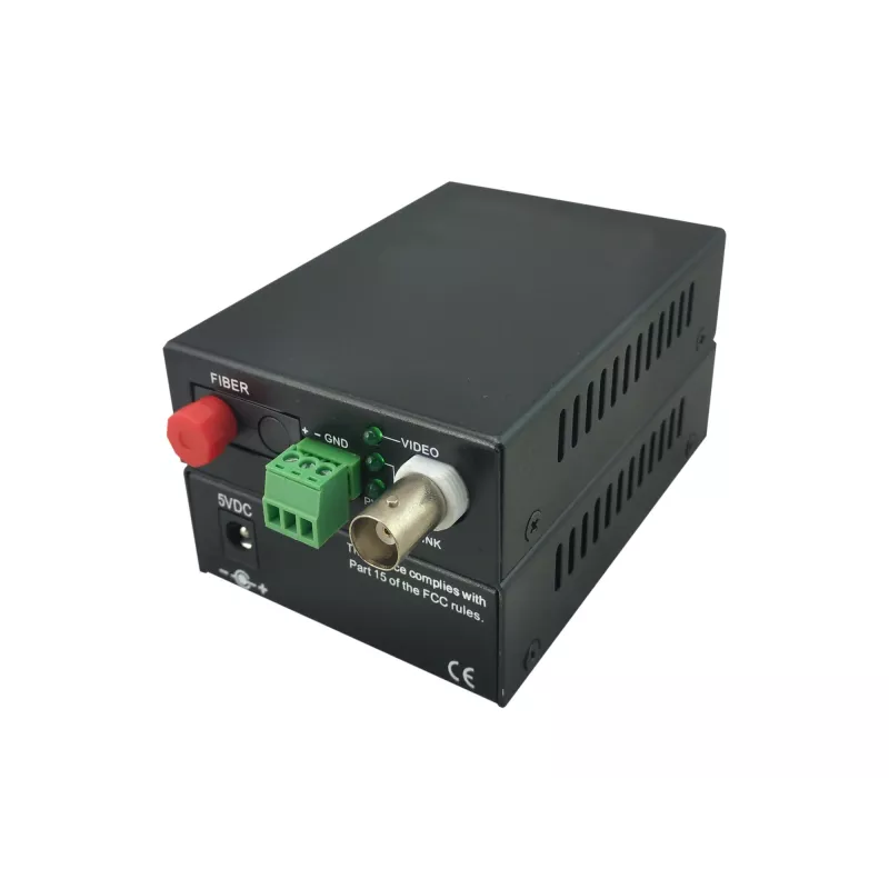 AV transmitter LevelOne 1-Channel BNC over Fiber Optic Extender Kit 20km